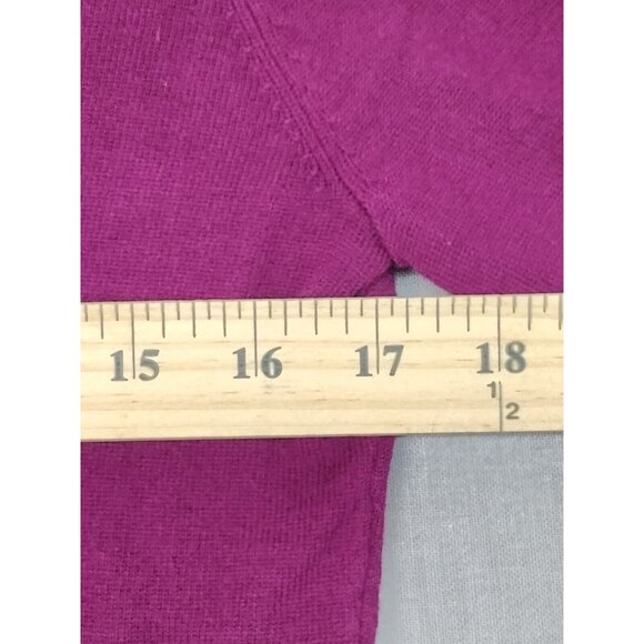 Dressbarn Women's Purple V-Neck Long Sleeve Sweat Shirt Small USED - Picture 3 of 6